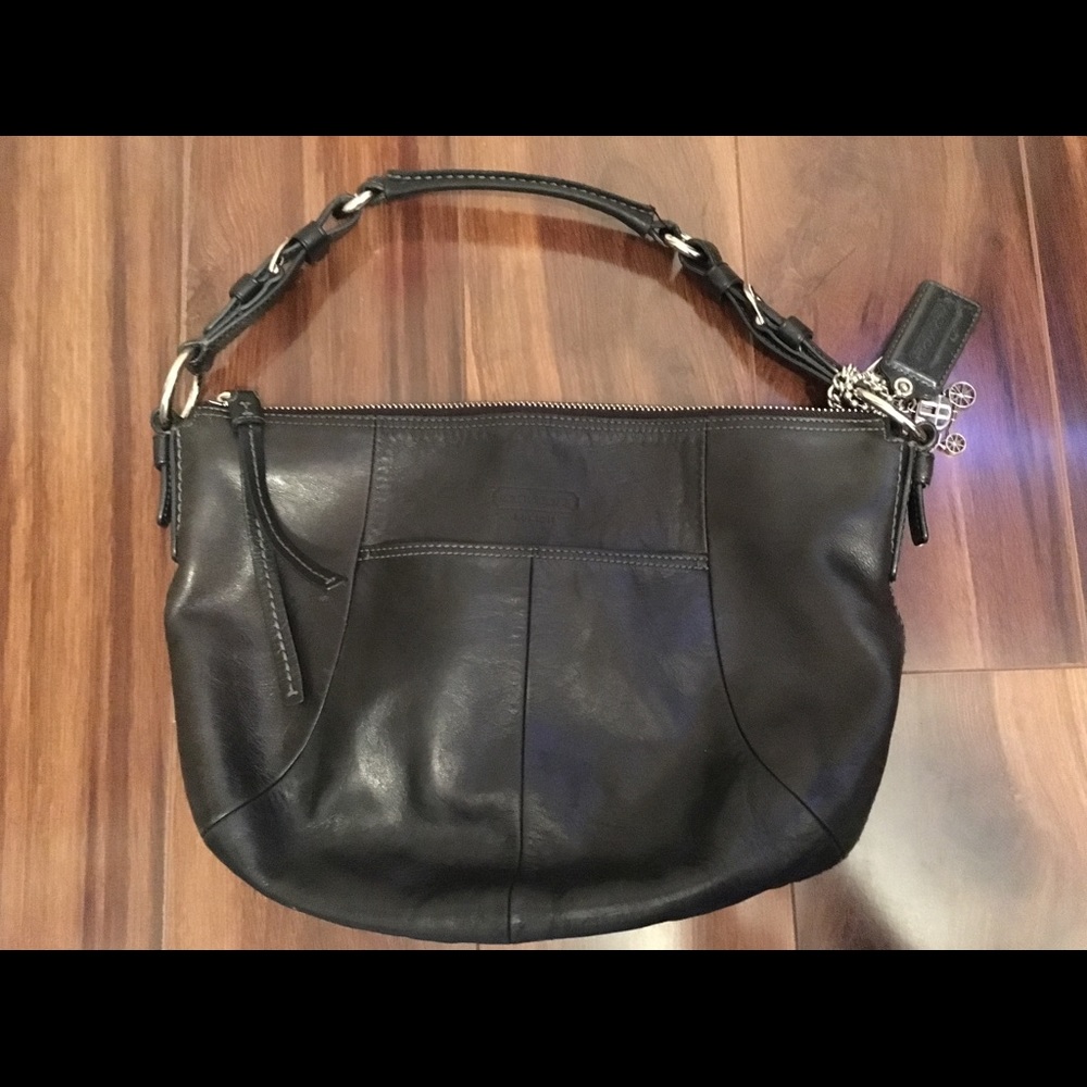 Black Coach Handbag - Picture 3 of 4